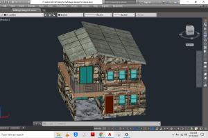 Portfolio for 2D and 2D design using Autocad